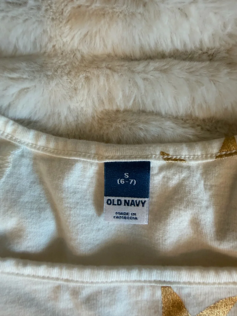 Old Navy dresses: Cream with Gold Star Accents and Silver Velvet